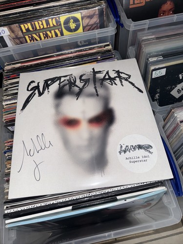ACHILLE LAURO IDOL SUPERSTAR 2LP  Yellow AUTOGRAFATO e Numerato Copia N. 659