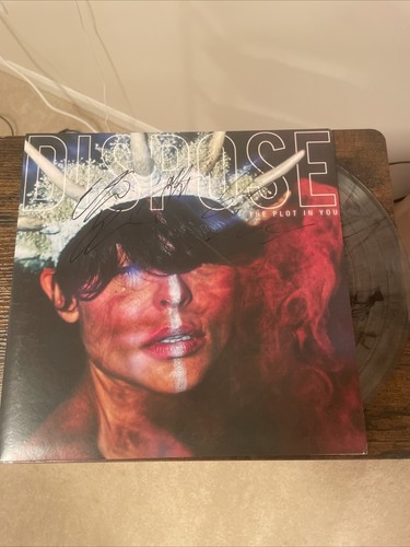 The Plot In You - Signed Dispose Vinyl  Landon Tewers, Whole Band 
