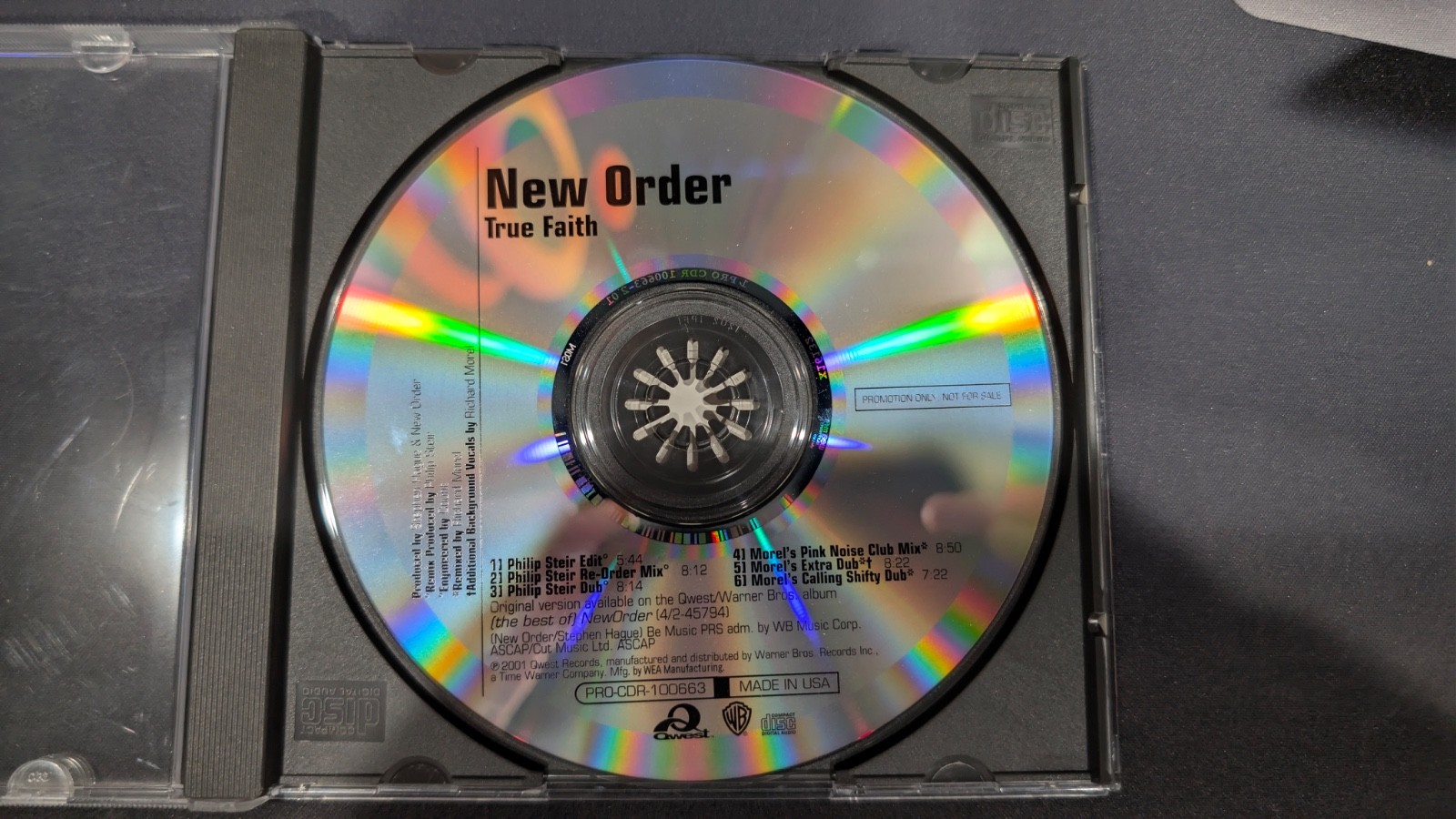 NEW ORDER  True Faith  US 2001 5trk Promo Qwest  PRO-CDR-100663  NM CD