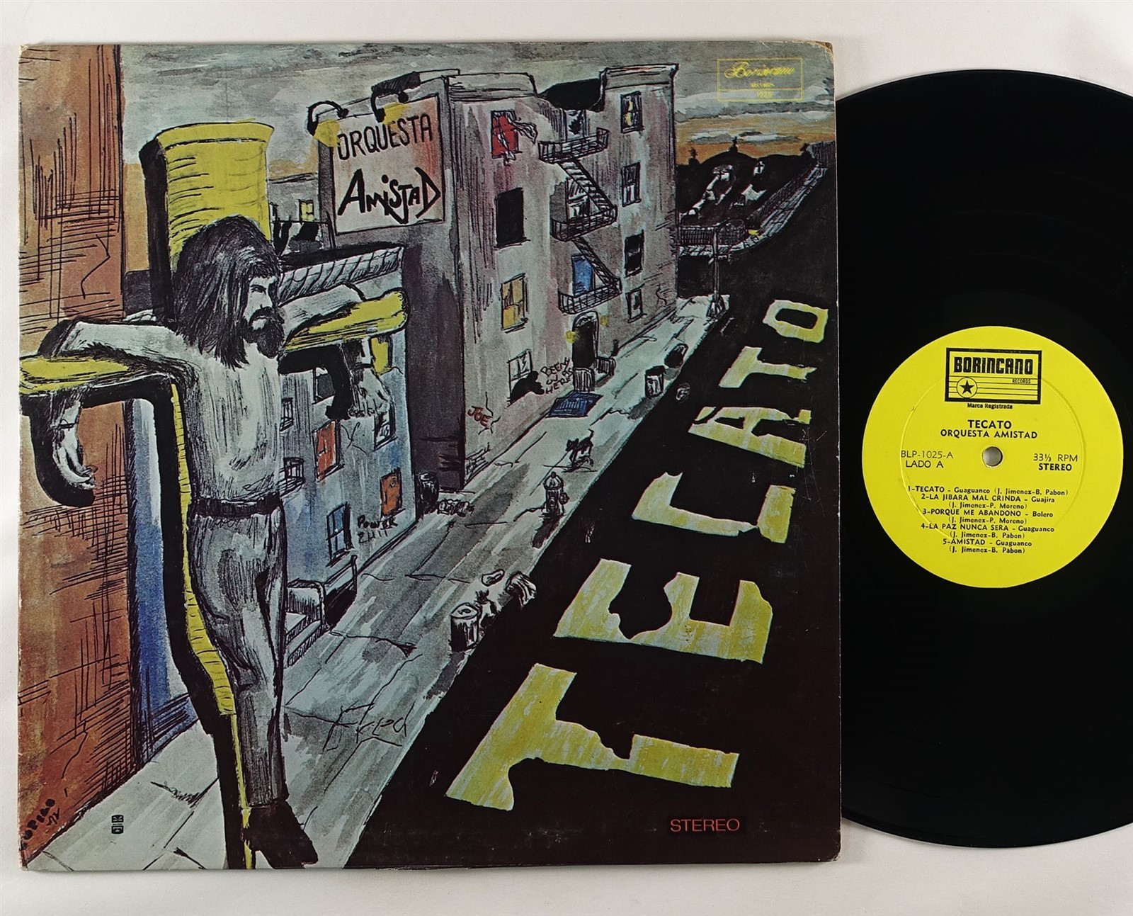 Orquesta Amistad  Tecato  LP Borincano DG Original Pressing