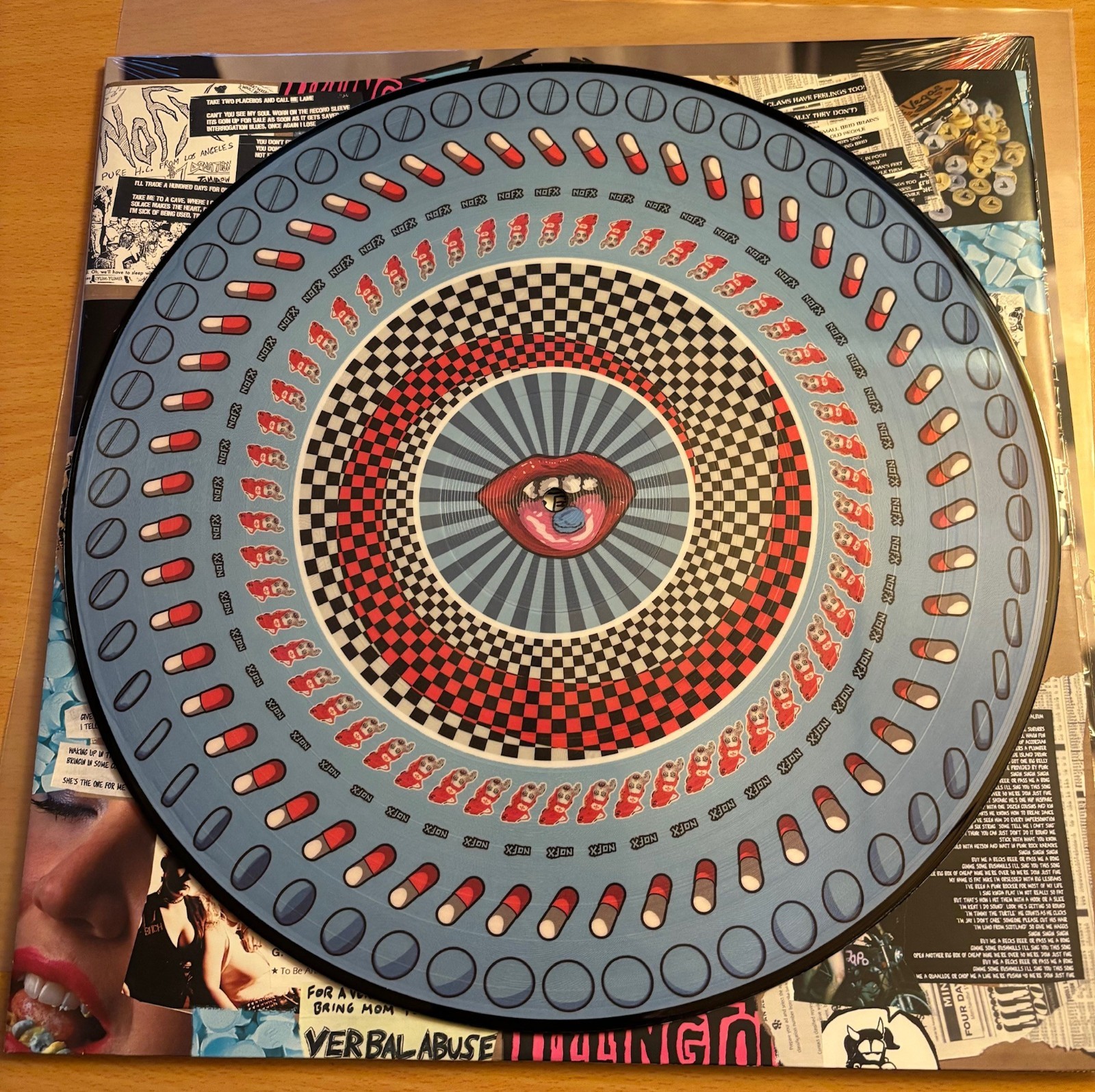 NOFX Pump Up the Valuum 25th Anniversary Zoetrope Vinyl Limited Edition 