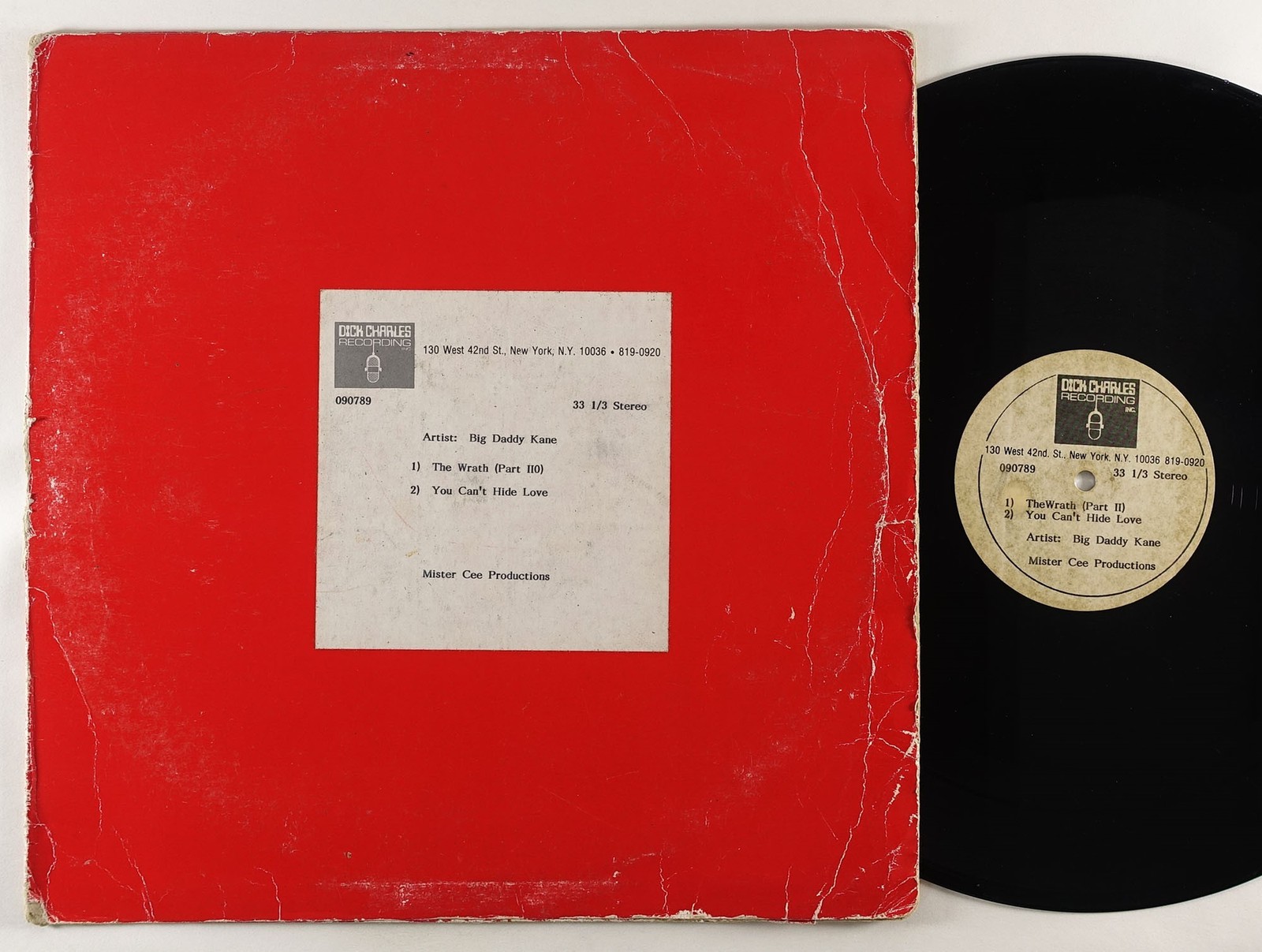 Big Daddy Kane  The Wrath  Part II   VOCAL   UNRELEASED Rap 12  Acetate HEAR