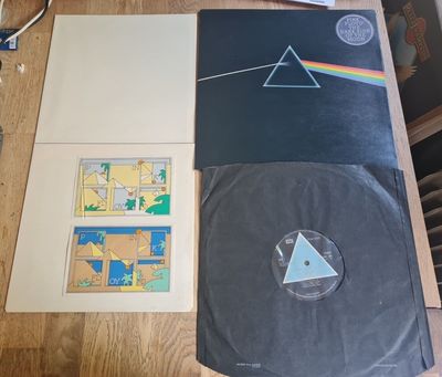 Pink Floyd LP Dark Side OF The Moon UK Harvest 1st Press SOLID BLUE A 2 B 2 AND