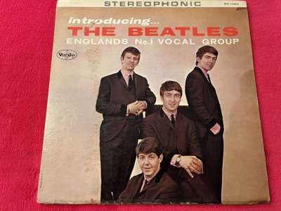 The Beatles VJ 1062 STEREO AD BACK Version 1 SUPER RARE  COVER ONLY  NO LP 