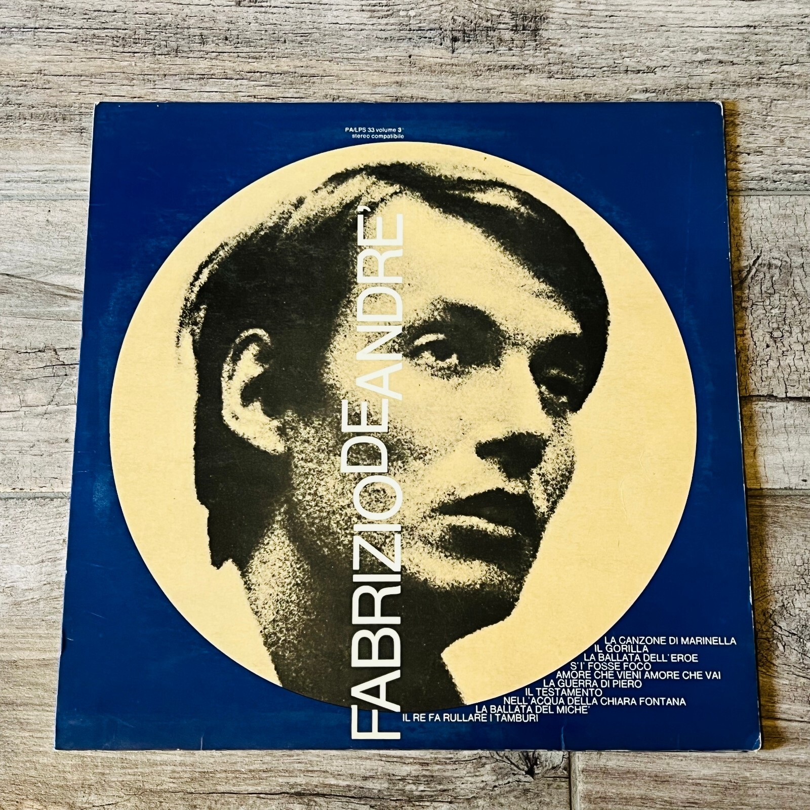 Fabrizio De Andre  - Volume 3    LP, Album, Vinile, 9/12/1970 