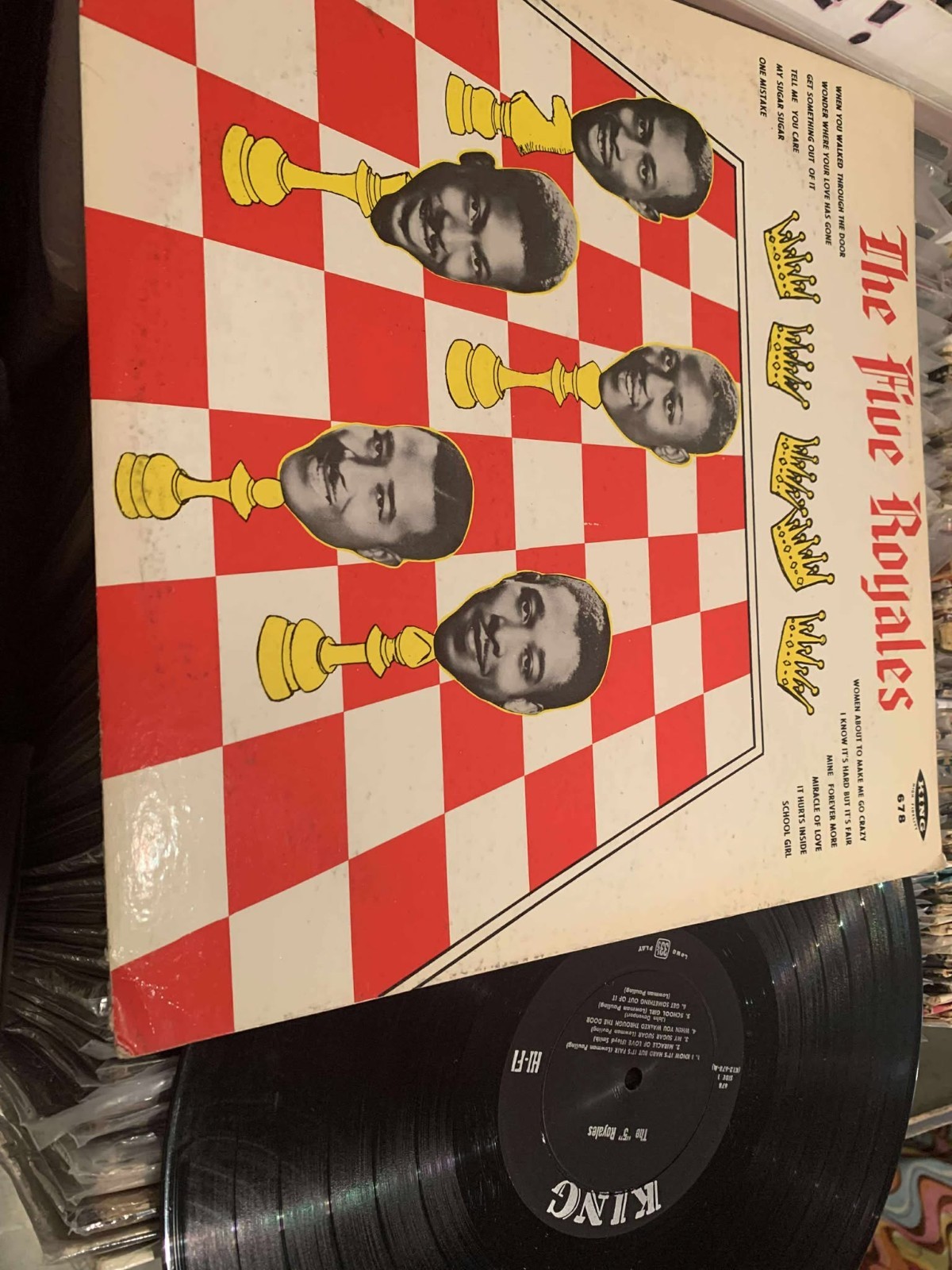 FIVE ROYALES:  S/T   five royales KING  LP Original Oldies vocals classic VG 