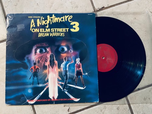 Nightmare On Elm Street 3 Dream Warriors vinyl soundtrack original press