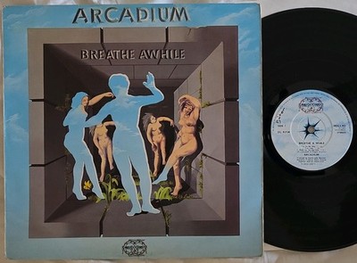 ARCADIUM  BREATHE AWHILE  RARE UK ORIG MIDDLE EARTH LP 1969 GREAT PROG-PSYCH 