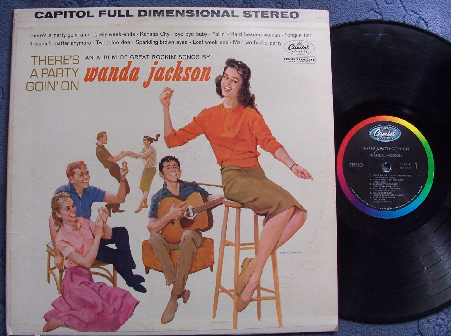 Wanda Jackson...There s A Party Goin  On...Rockabilly  LP 1962
