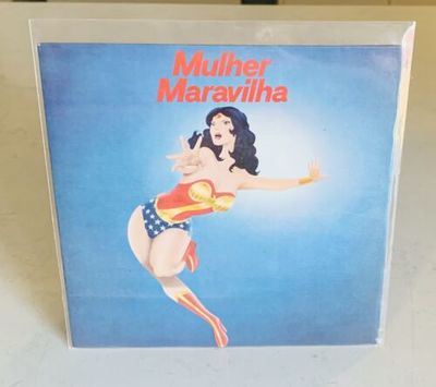 Wonder Woman Vintage 7    VINYL RECORD   TV THEME MULHER MARAVILHA   1978 BRAZIL