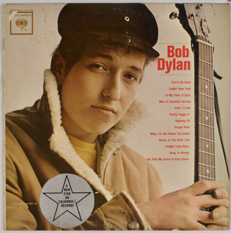 BOB DYLAN: Self Titled US Columbia CL 1779 6Eye Mono Promo Scarce Vinyl LP Folk