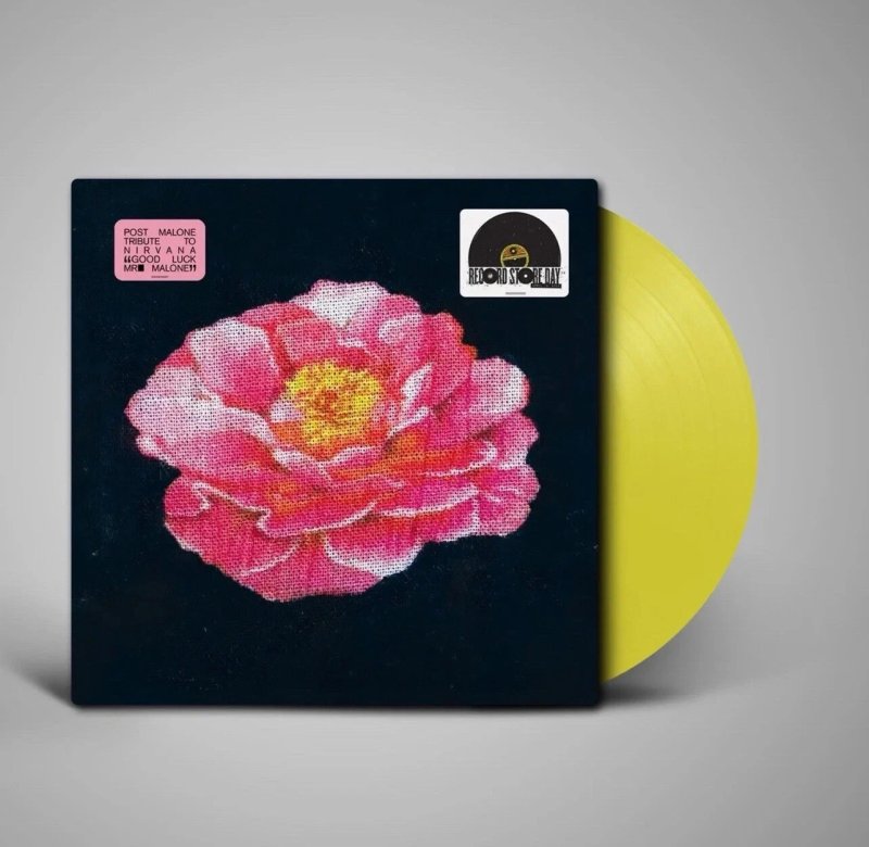 RARE   POST MALONE TRIBUTE TO NIRVANA YELLOW VINYL LP 2025 RSD EXCLUSIVE 