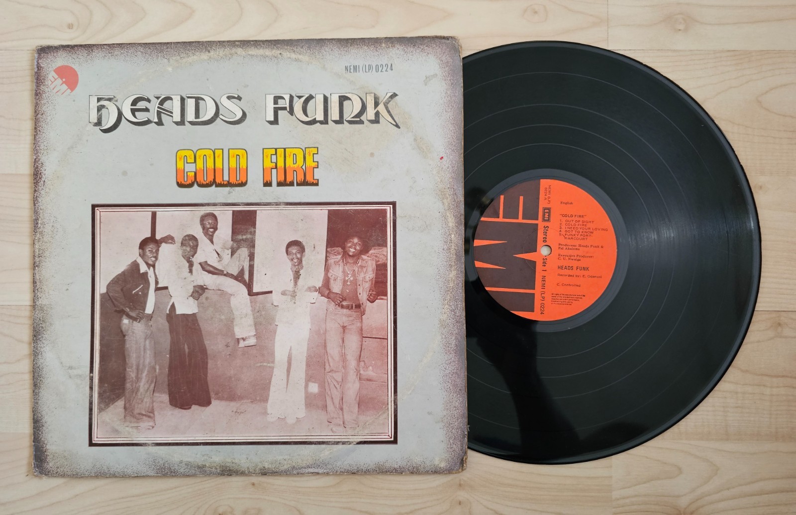 Heads Funk  Cold Fire  Og 1976 Afro Funk Psych Reggae LP EMI Nigeria