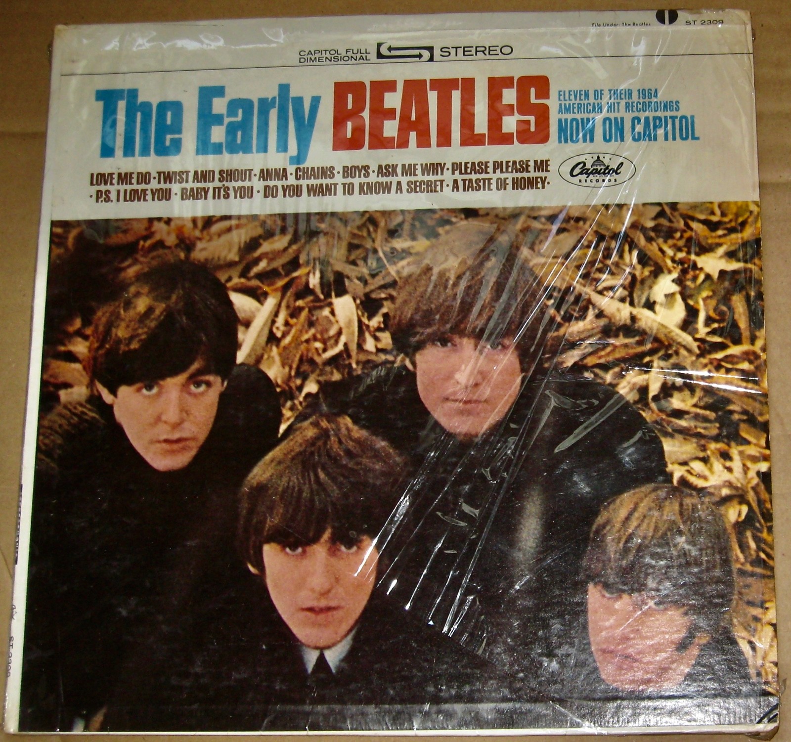 EARLY BEATLES STEREO NM in Shrink Original 1st pressing 1965 Capitol Lp