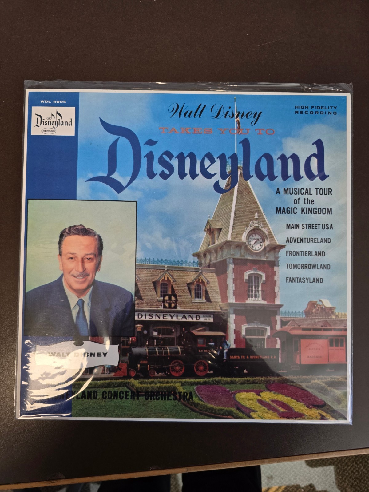 Walt Disney Takes You to Disneyland 33 RPM Vinyl Record 1956 WDL 4004  Excellent