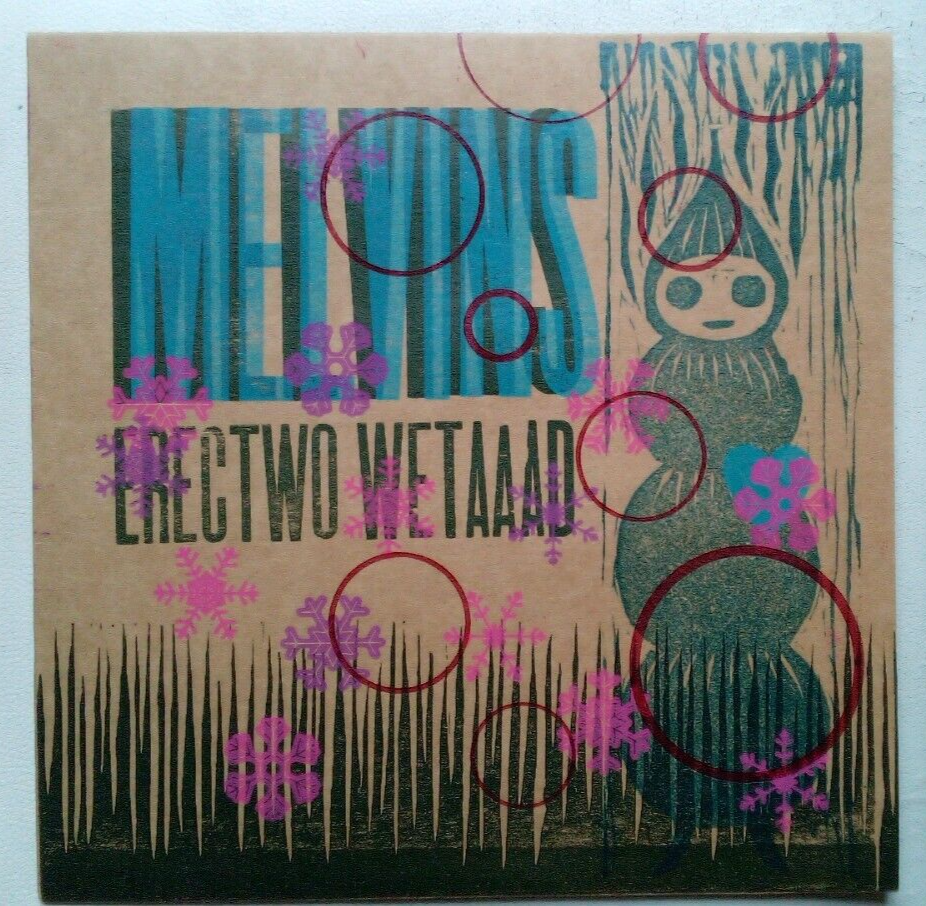 MELVINS ELECTRO RETARD  ERECTWO WETAAAD  LP /100 TOUR LETTERPRESS nirvana mudhon