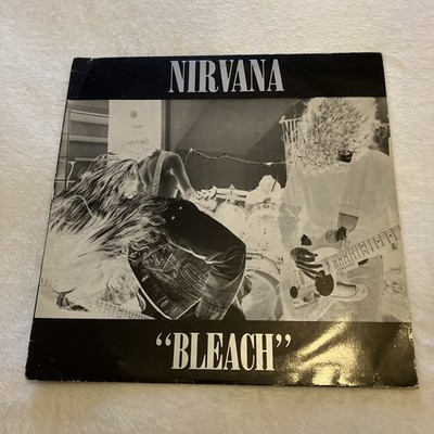 NIRVANA -  BLEACH   VINYL 12  Record LP  / FIRST PRESSING UK TUPLP6 1989 VG 