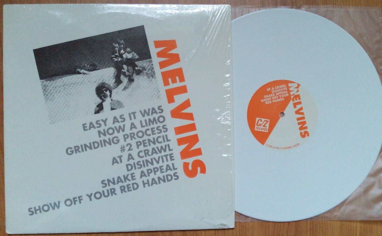 MELVINS 8 SONGS LP WHITE /500 nirvana mudhoney cz amrep ipecac fantomas grunge