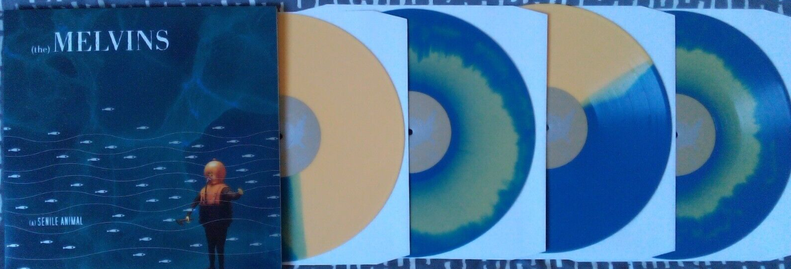 MELVINS SENILE ANIMAL 4LP BLUE/YELLOW HYDRA HEAD nirvana mudhoney  amrep ipecac