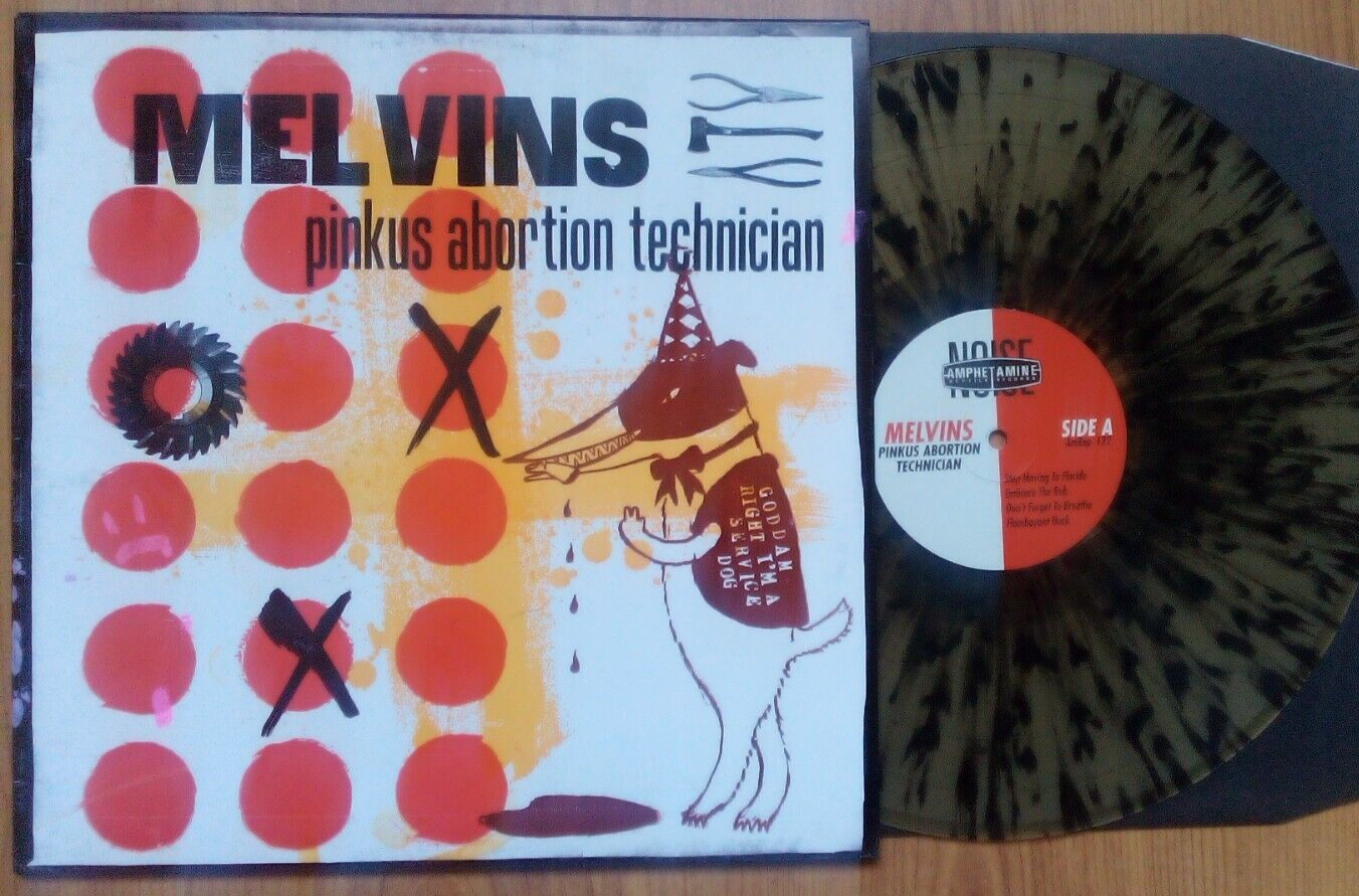 MELVINS PINKUS ABORTION LP LETTERPRESS 6/30 nirvana mudhoney butthole surfers