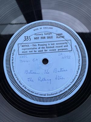 Rolling Stones Between The Buttons MONO Original 1967 TEST PRESSING demo Beatles