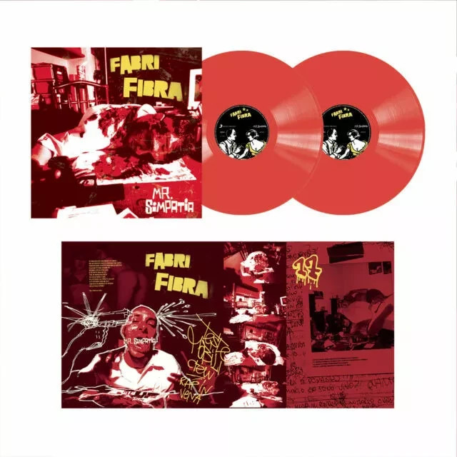 Mr. Simpatia - Fabri Fibra  Vinile, Special Edition, 2 LP Rosso    Tappetino