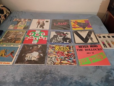 PUNK LP LOT 13 RECORDS SEX PISTOLS, REZILLOS, 999,RED CROSS   many more