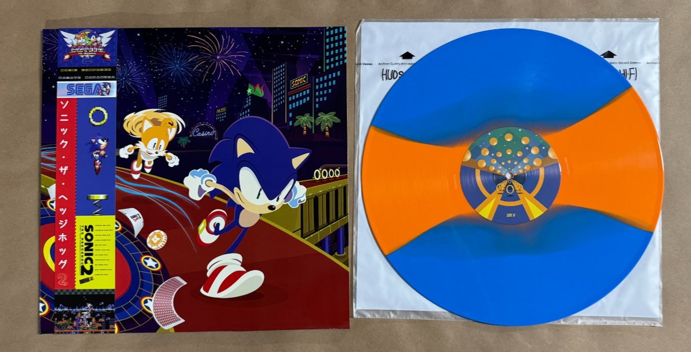 Sonic The Hedgehog 2 VGM OST Sega Genesis Vinyl Record Not Moonshake