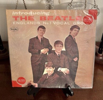 Vintage INTRODUCING THE BEATLES Vinyl Vee- Jay VJLP 1062   Sears Poly Bag Sleeve