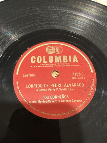 Latin 78 Columbia Los Donne  os Spanish Mexican Corrido Tejano Norteno Texmex