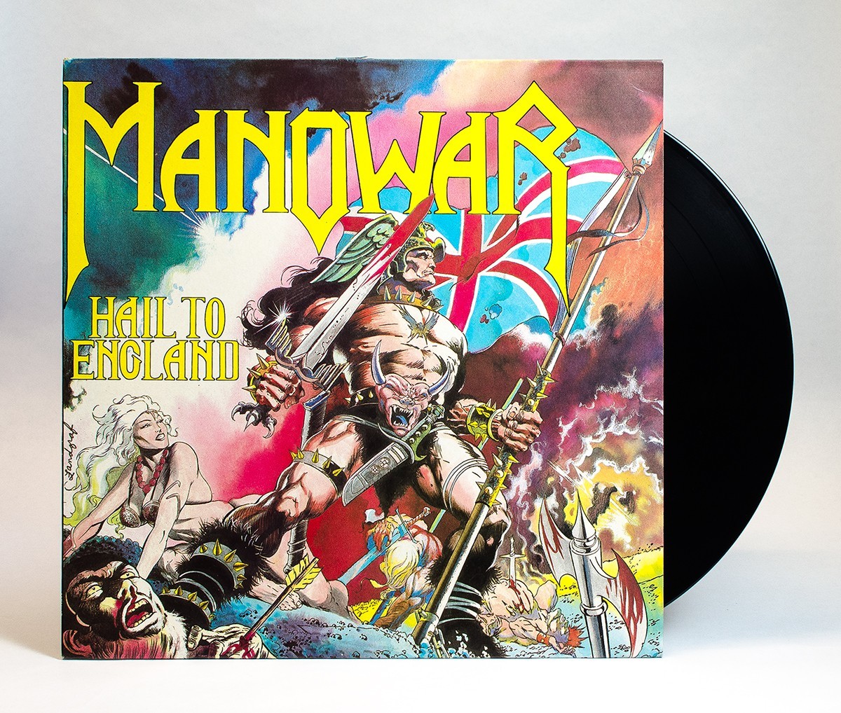 Manowar  Hail to England  Music For Nations, 1984, MFN-19. 12 in. Vinyl LP.