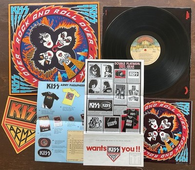 KISS - Rock and Roll Over Vinyl LP w/ stickers and inserts