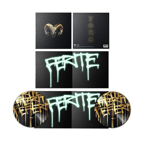 Capo Plaza Ferite  Deluxe Edition  Vinile Lp Picture Disc Dark Glow Autografato