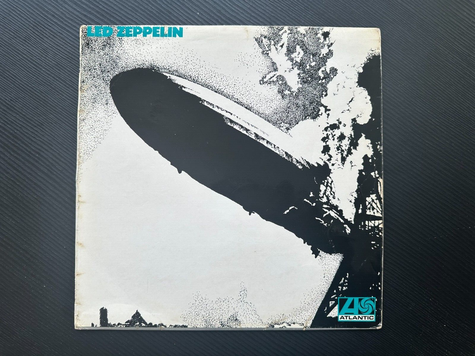 LED ZEPPELIN I LP 1969 UK 1st Press RARE TURQUOISE ATLANTIC 588171 VG       