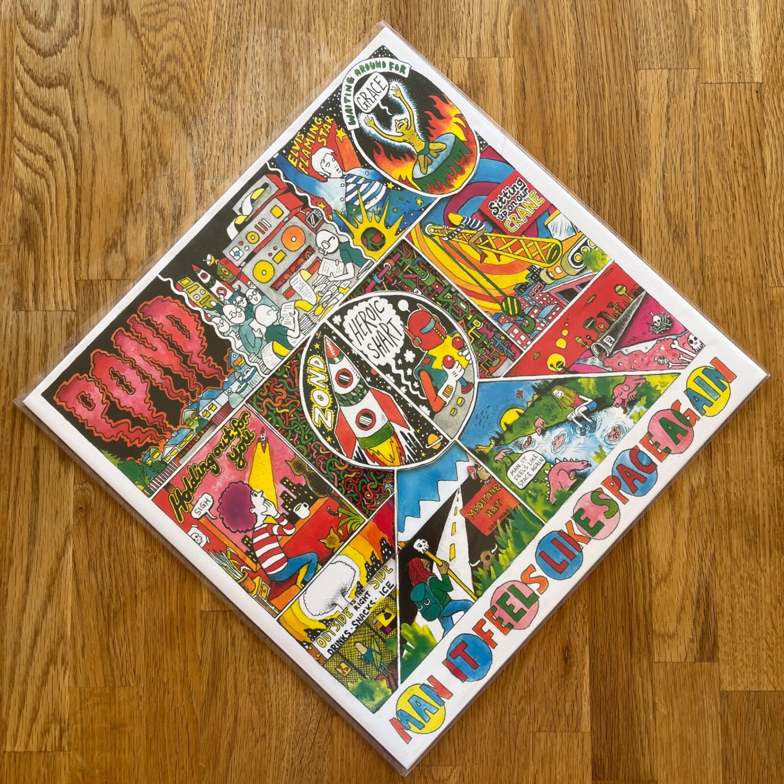 POND - Man it Feels Like Space Again lp NM/NM A1/B1  Die-cut RARE AND PRISTINE 