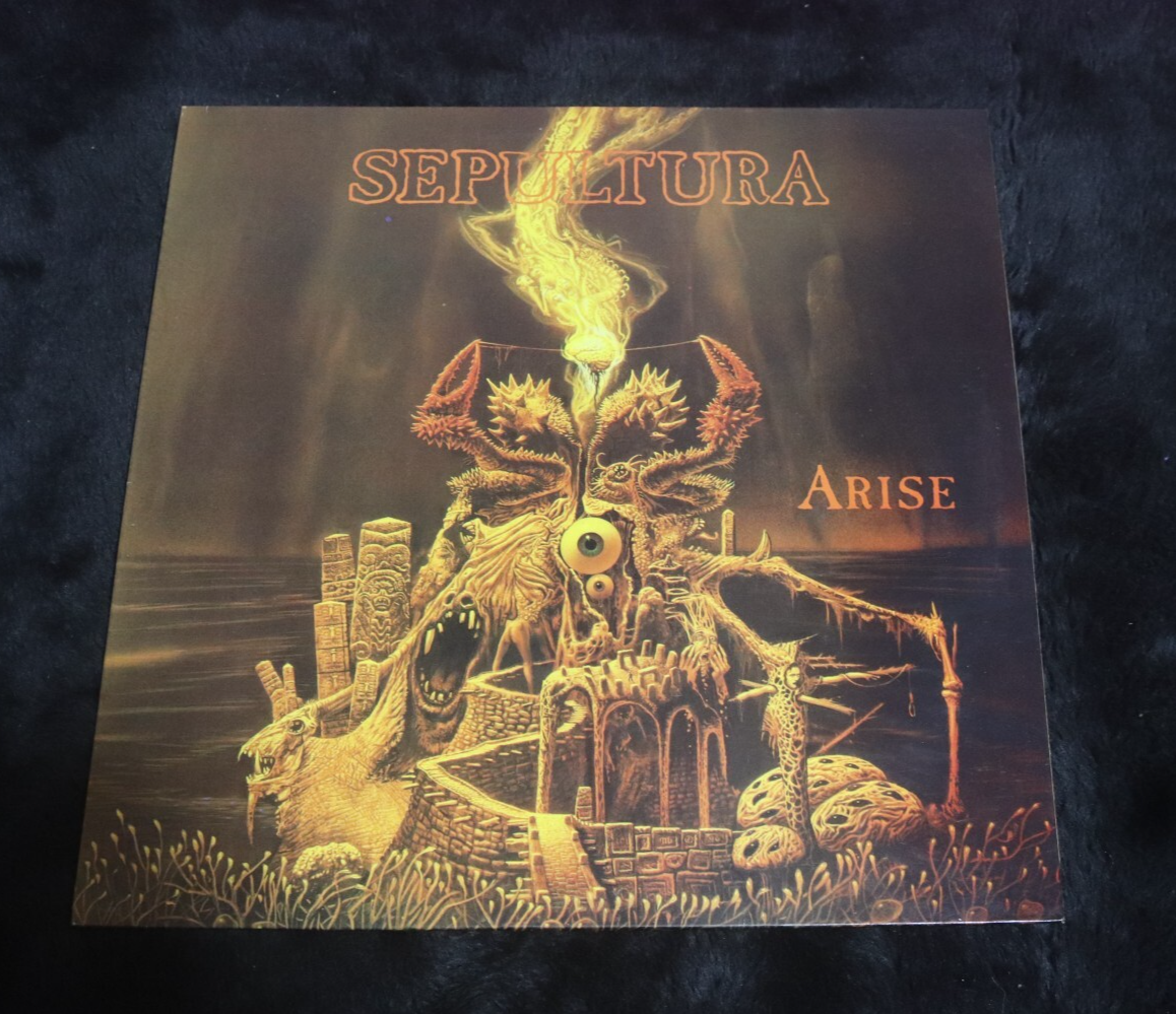 SEPULTURA Arise LP 1991 ORIGINAL NEAR MINT INSERT BRAZILIAN PRESSING SOUFLY