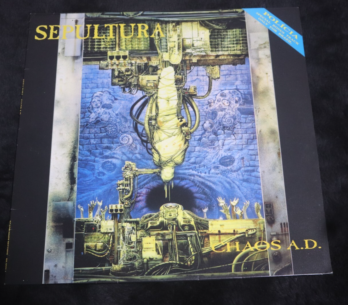 SEPULTURA Chaos AD LP 1993 ORIGINAL NEAR MINT BRAZIL BONUS TRACK