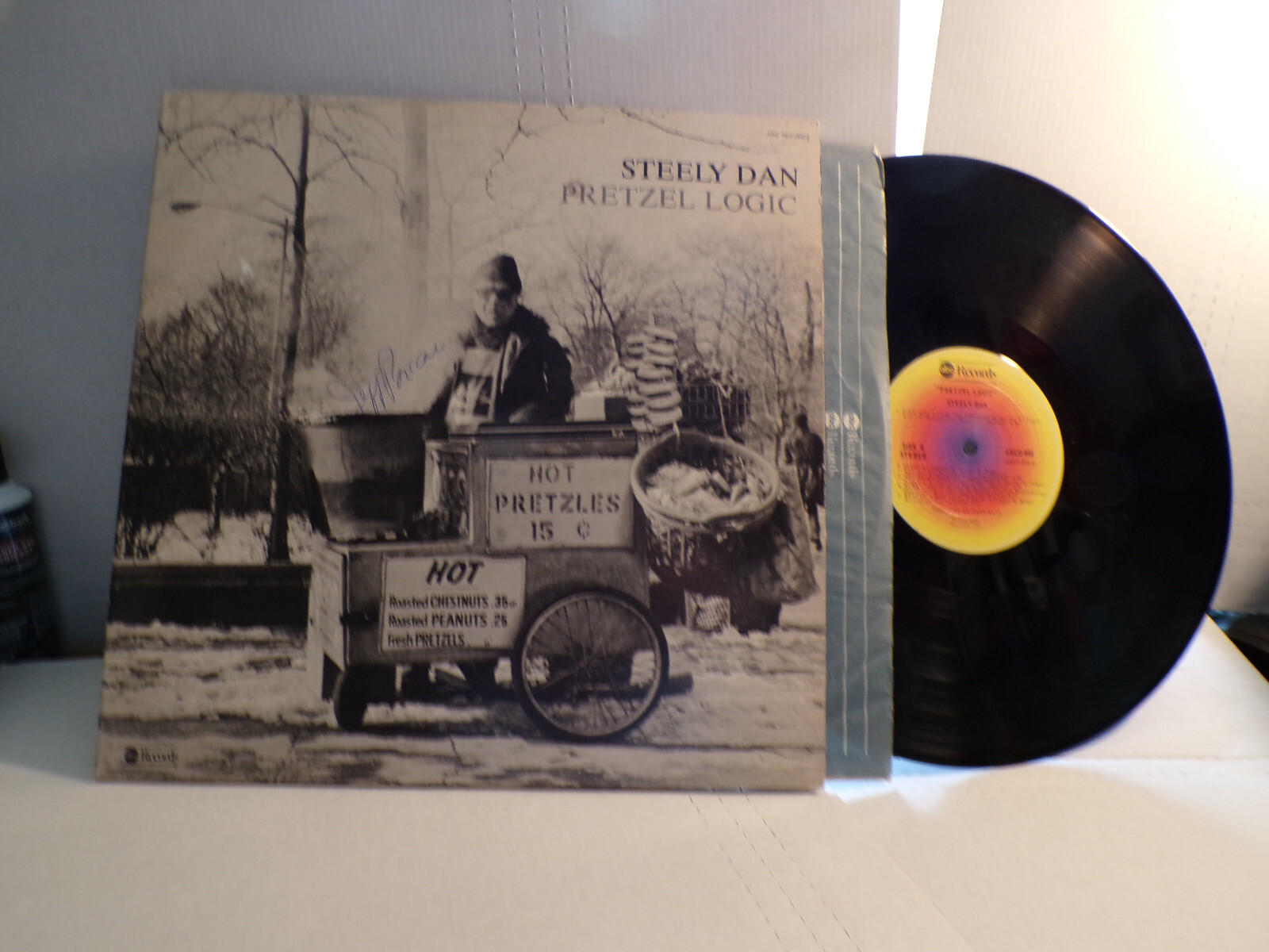 STEELY DAN PRETZEL LOGIC ABC ABCD-808 AUTOGRAPHED BY JEFF PORCARO LP