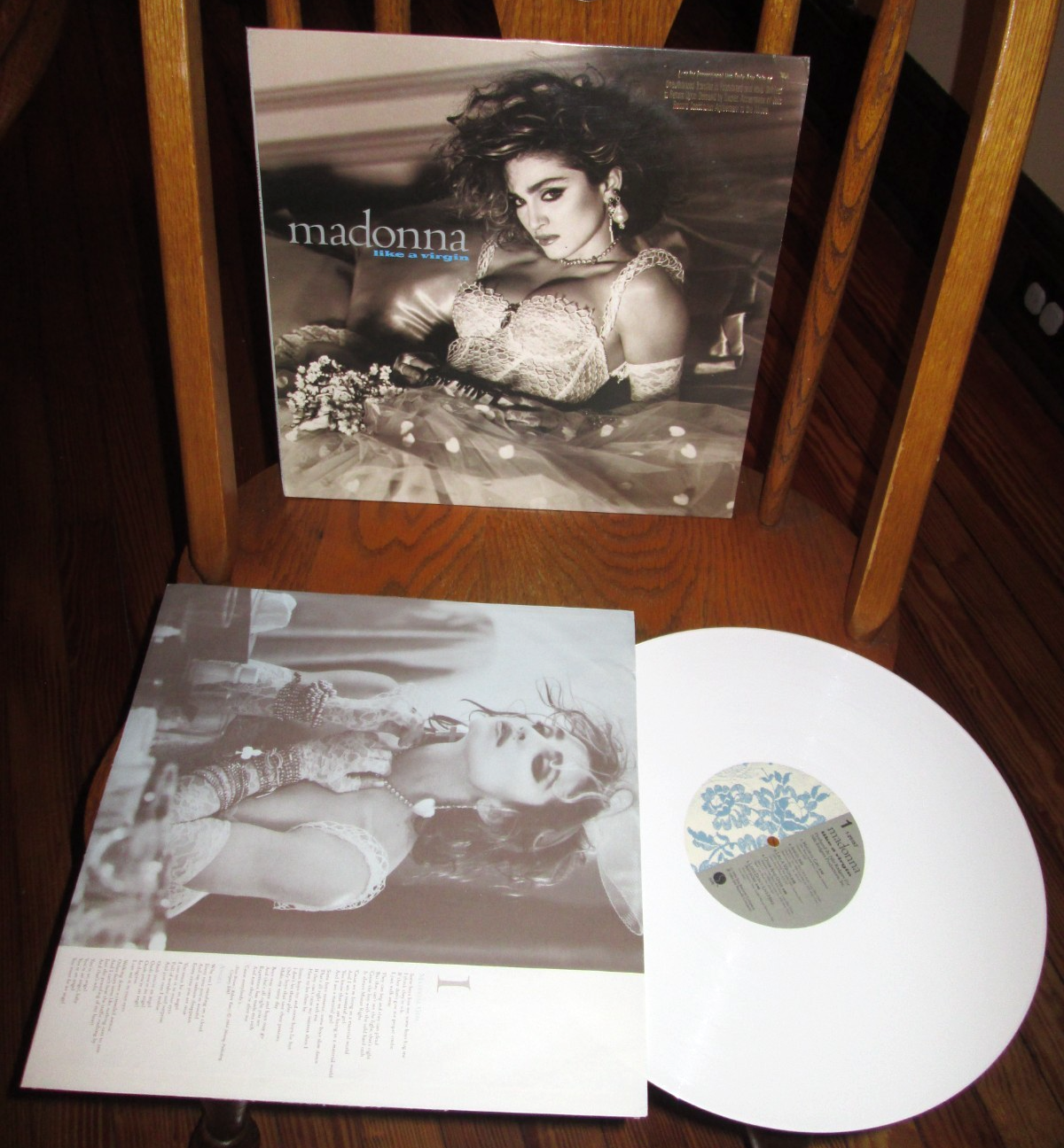 MADONNA LIKE A VIRGIN LP NM NEAR MINT US SIRE PROMO WHITE VINYL RARE