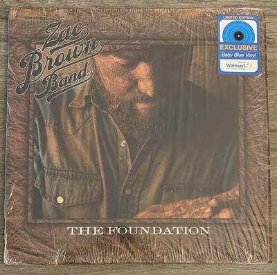 Zac Brown Band The Foundation LP 2023 Walmart Exclusive Baby Blue Vinyl Rare