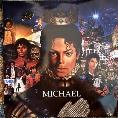 Michael Jackson   Michael  Orange Vinyl  NM VG 