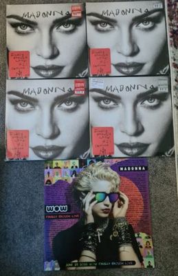 Madonna Finally Enough Love Bundle 4 Double LP   Limited Litograph WOW
