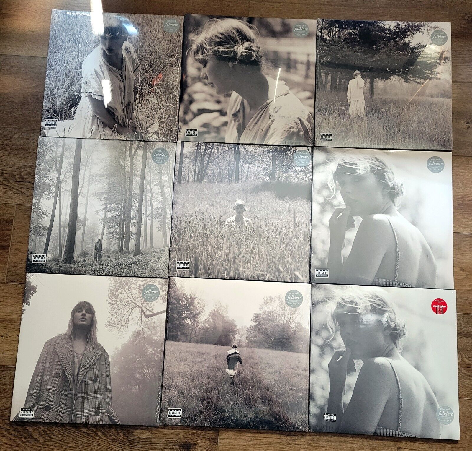 TAYLOR SWIFT Folklore 9 LP Bundle Vinyl Set Brand New 8 different covers