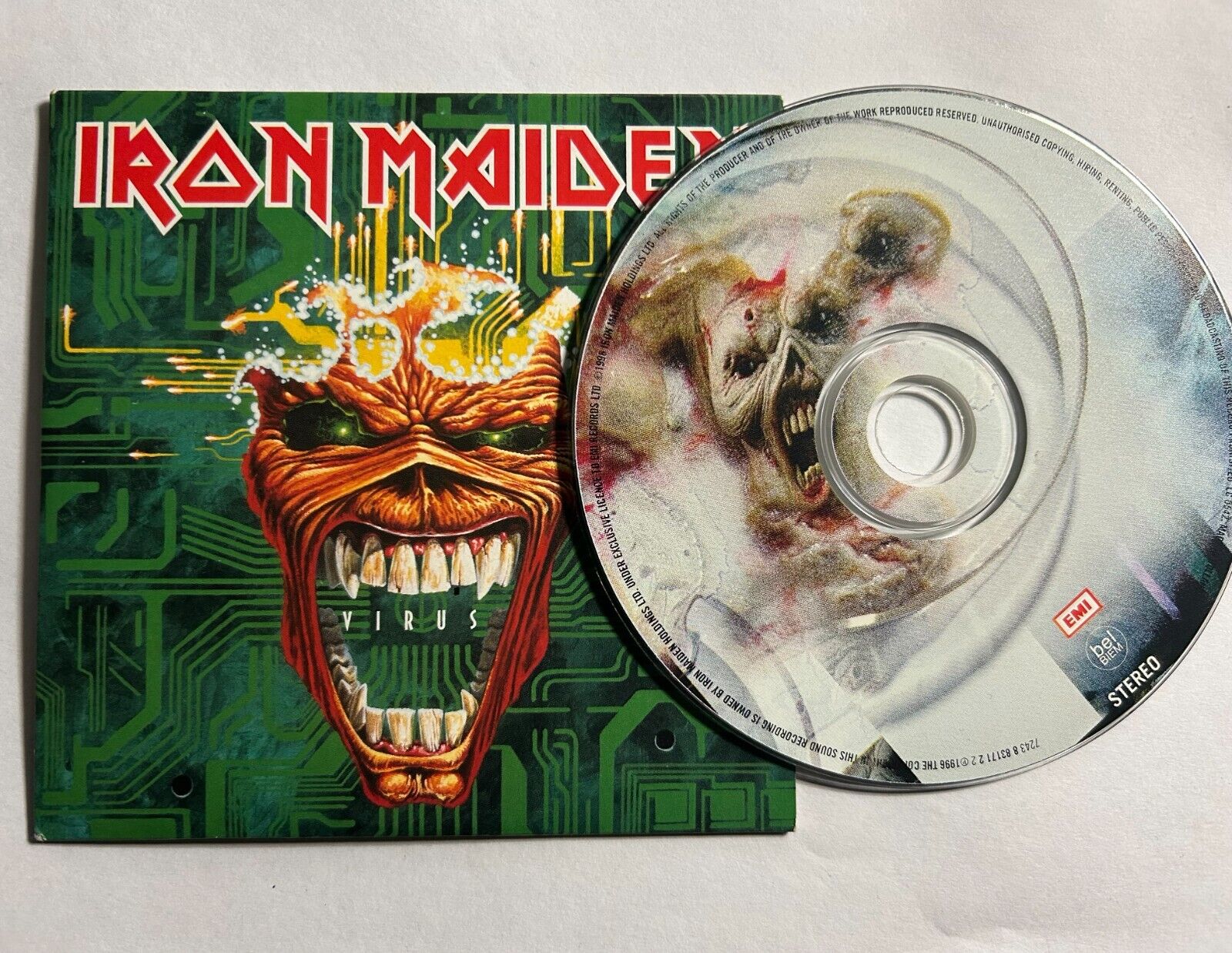 IRON MAIDEN CD Single 1996 Promo Cardboard Sleeve