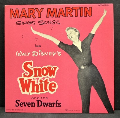 Mary Martin Sings Snow White Disney DEP-4016B record 45rpm Disneyland EP vinyl 