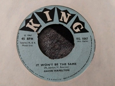 UK 60s PSYCH/FREAKBEAT 7  VINYL -GAVIN HAMILTON  IT WON T BE THE SAME 