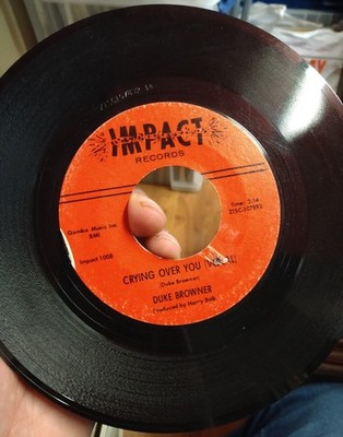 Duke Browner Crying Over You 7  Original Northern Soul Rarity