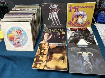 103 LP ROCK LOT: Rolling Stones,Jimi Hendrix,Motley Crue,The Doors,Eagles,Cream 