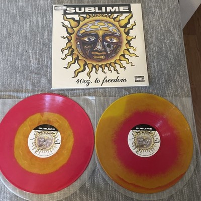 RARE  2010 Sublime 40oz. To Freedom Orange And Pink 2xLP Vinyl