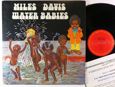 Miles Davis - Water Babies LP - Columbia VG  Autograph COA